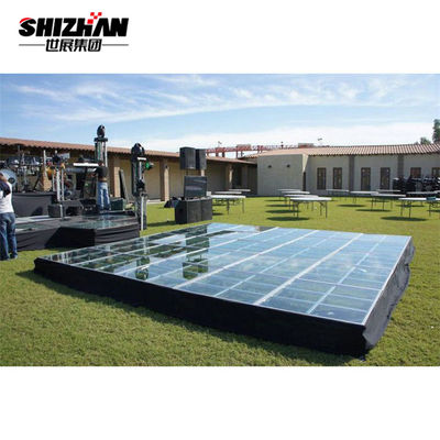 Easy Install Wedding Glass Stage Acrylic Wedding Assembly Fashion Show Catwalk