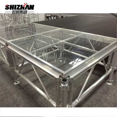 Easy Install Wedding Glass Stage Acrylic Wedding Assembly Fashion Show Catwalk
