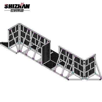 Concert Mojo Event Folding Aluminum Crowd Control Barrier 2mm Mesh