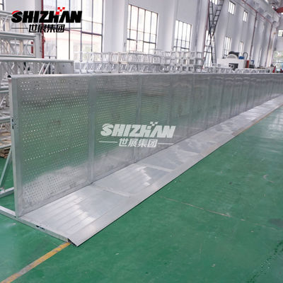 Concert Mojo Event Folding Aluminum Crowd Control Barrier 2mm Mesh