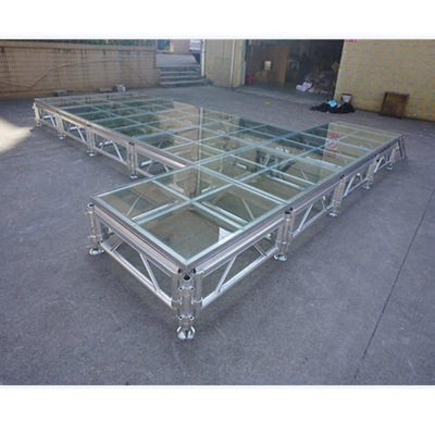 Acrylic Aluminum Stage Portable Glass Stage Platform Concert Free Design