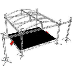 Modular Aluminum Stage Truss System for Events and Concerts